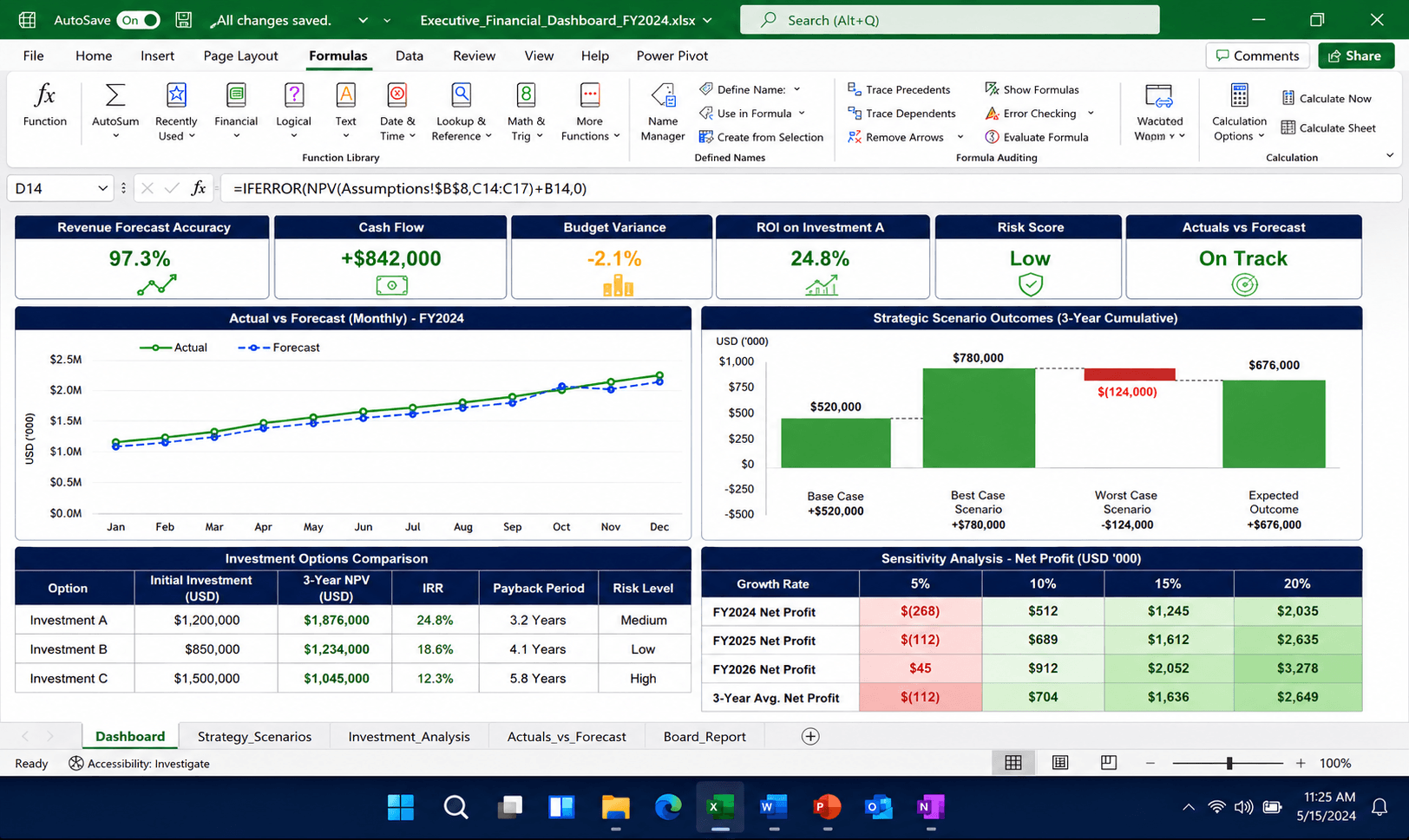 Excel Financial Modeling - Key Benefits