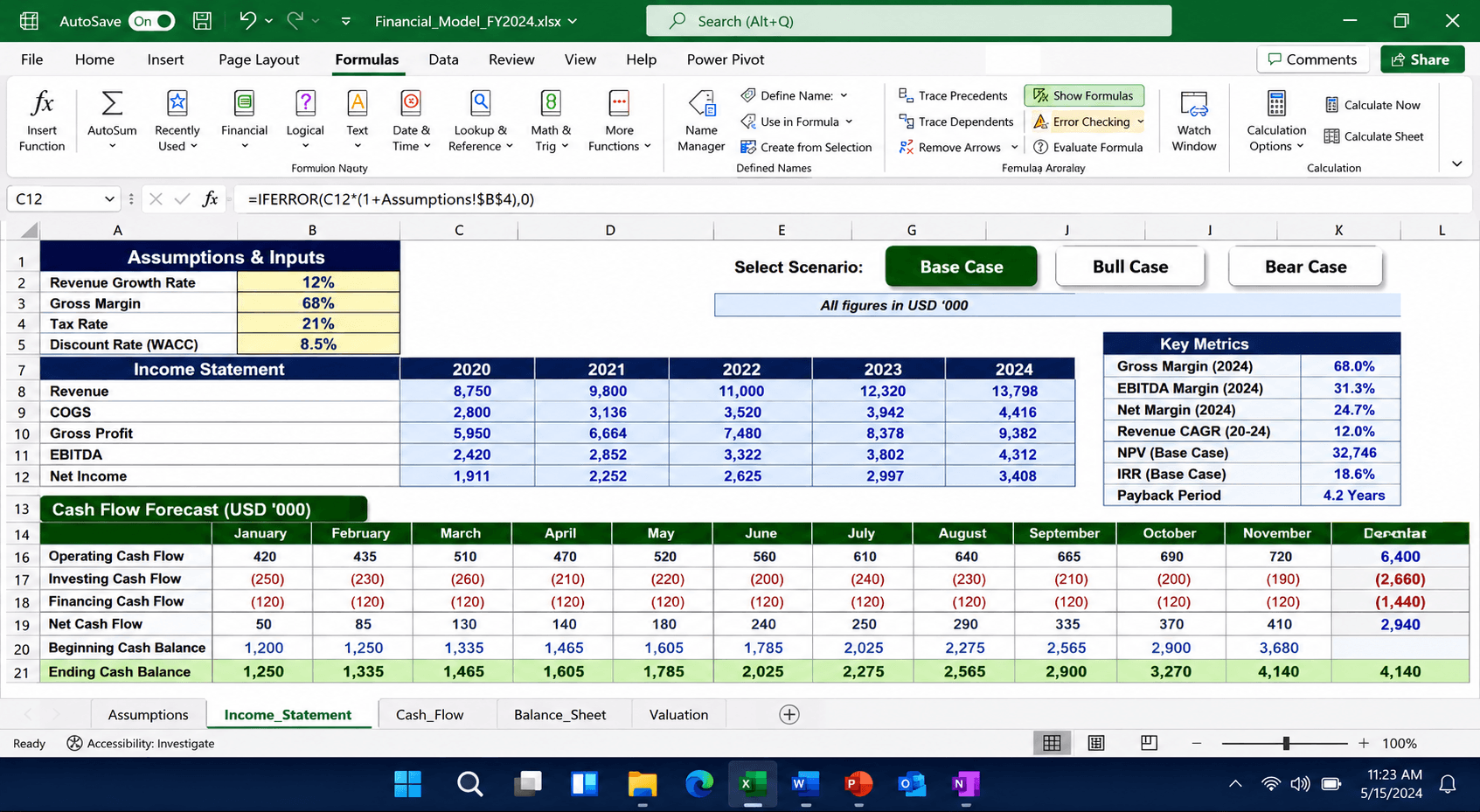 Excel Financial Modeling - Budget & Forecast Models