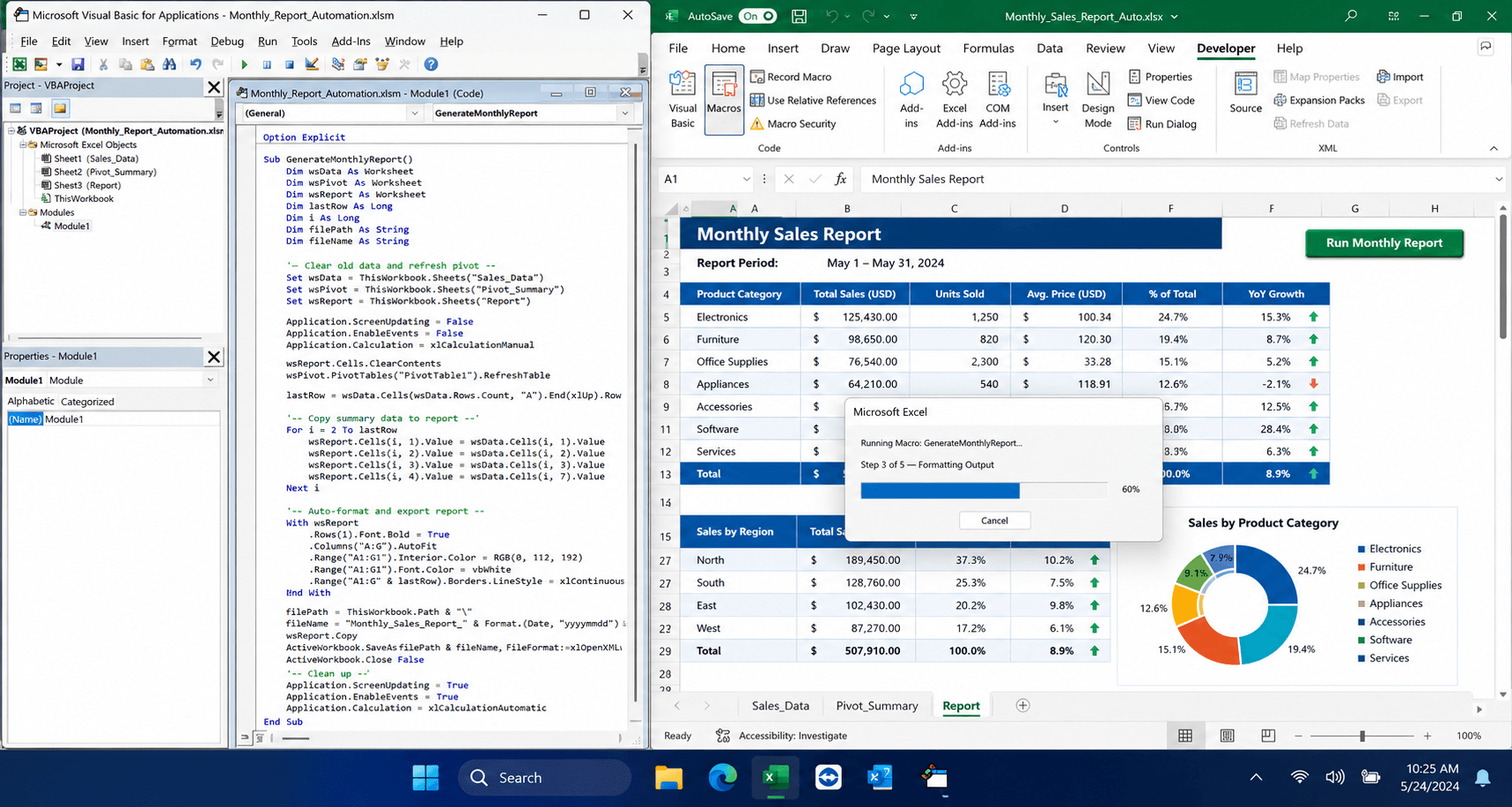 Excel Process Automation - Repetitive Tasks