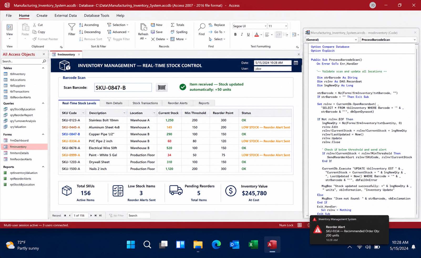 Manufacturing Inventory System case study solution overview